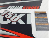 Suzuki DF150 150hp Four Stroke - 2010 - 2013 Outboard Decal Kit Suzuki DF150 150hp Four Stroke - 2010 - 2013 Outboard Decal Kit